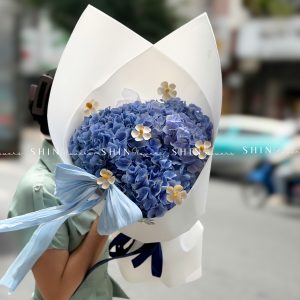 Bó Hoa 3 Cẩm Tú Cầu Xanh Nhập Khẩu S684