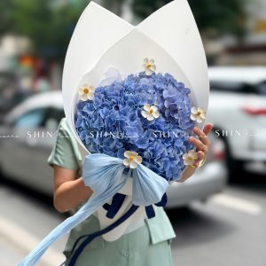 Bó Hoa 3 Cẩm Tú Cầu Xanh Nhập Khẩu S684