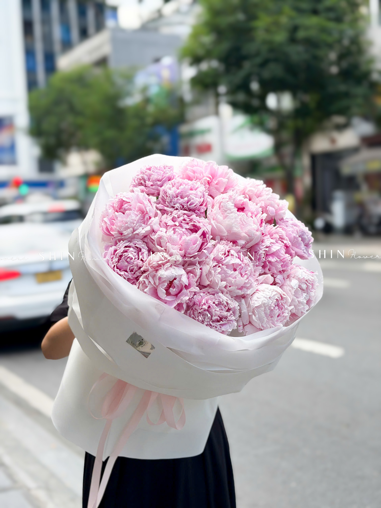 Hoa Bó 15 Peony - Mẫu đơn Hồng Sarah S688