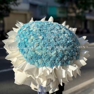 Bó Hoa 314 hoa Cẩm Chướng - hoa Phăng Nhuộm xanh S696