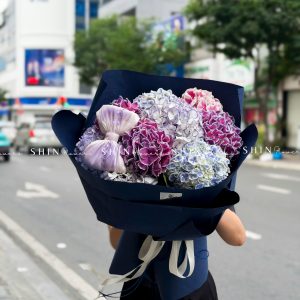Bó Hoa 8 Cẩm Tú Cầu Mix Màu S693