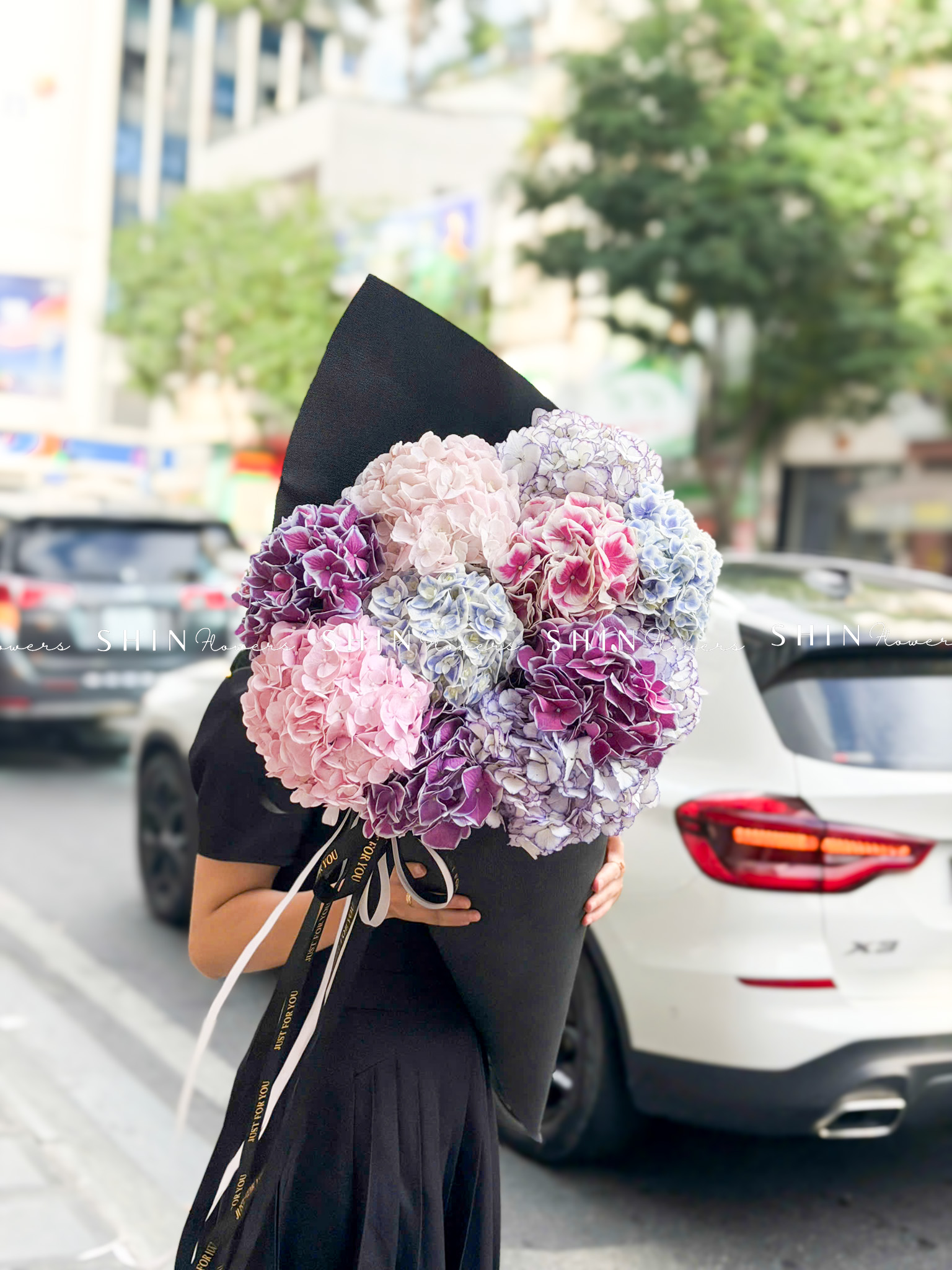Hoa kem -Bó Hoa 10 Cẩm Tú Cầu Mix S689