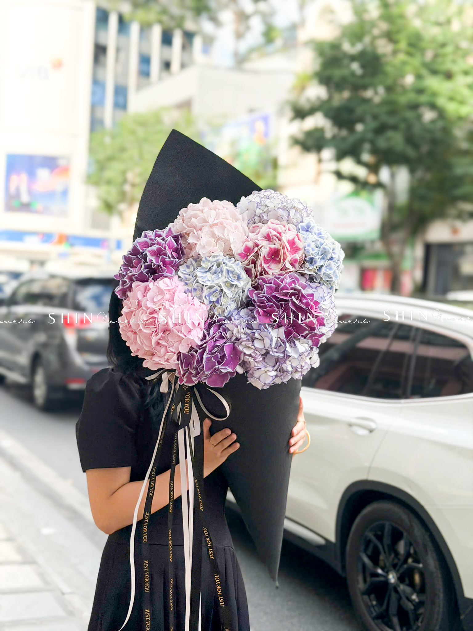 Hoa kem -Bó Hoa 10 Cẩm Tú Cầu Mix S689