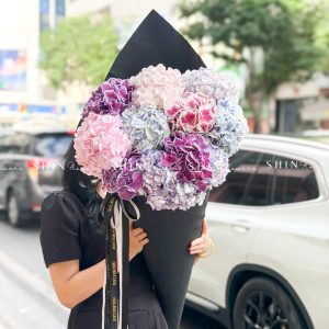 Hoa kem -Bó Hoa 10 Cẩm Tú Cầu Mix S689