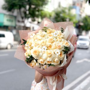 Bó Hoa Hồng vàng Victor S712