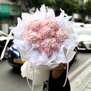 Bó Hoa Cẩm 6 Tú Cầu Hồng S718