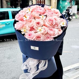 Hoa Bó hoa hồng 30 cành Ohara hồng S711