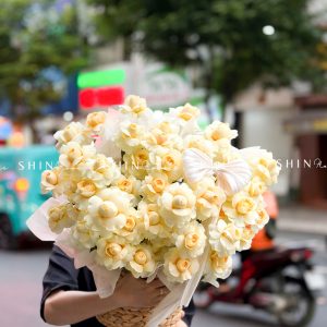 Giỏ Hoa Hồng vàng Victor H162