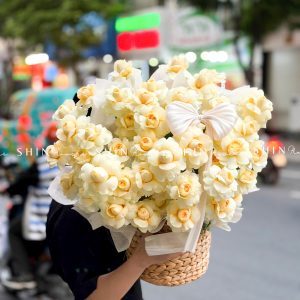 Giỏ Hoa Hồng vàng Victor H162