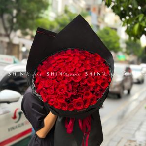 Bó hoa 100 Hoa Hồng Đỏ S713