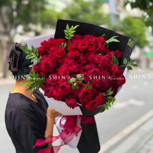 Bó Hoa Hồng chùm Red Piano - Red Lace S721